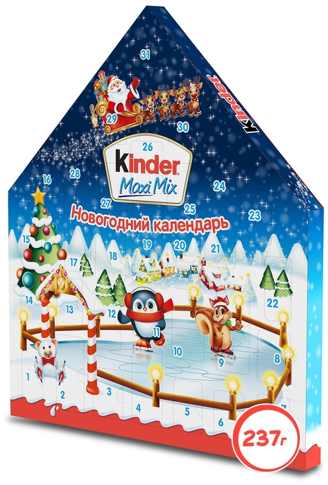 Набор конфет Kinder Maxi Mix Новогодняя Игра - купить или заказать на  2023-2024 год на сайте Adventkalendary.ru